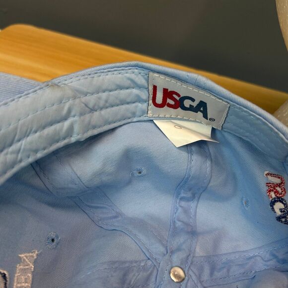 USGA U.S. Open 2019 Pebble Beach Golf Hat Cap Blue Adjustable Light Blue - Picture 8 of 8